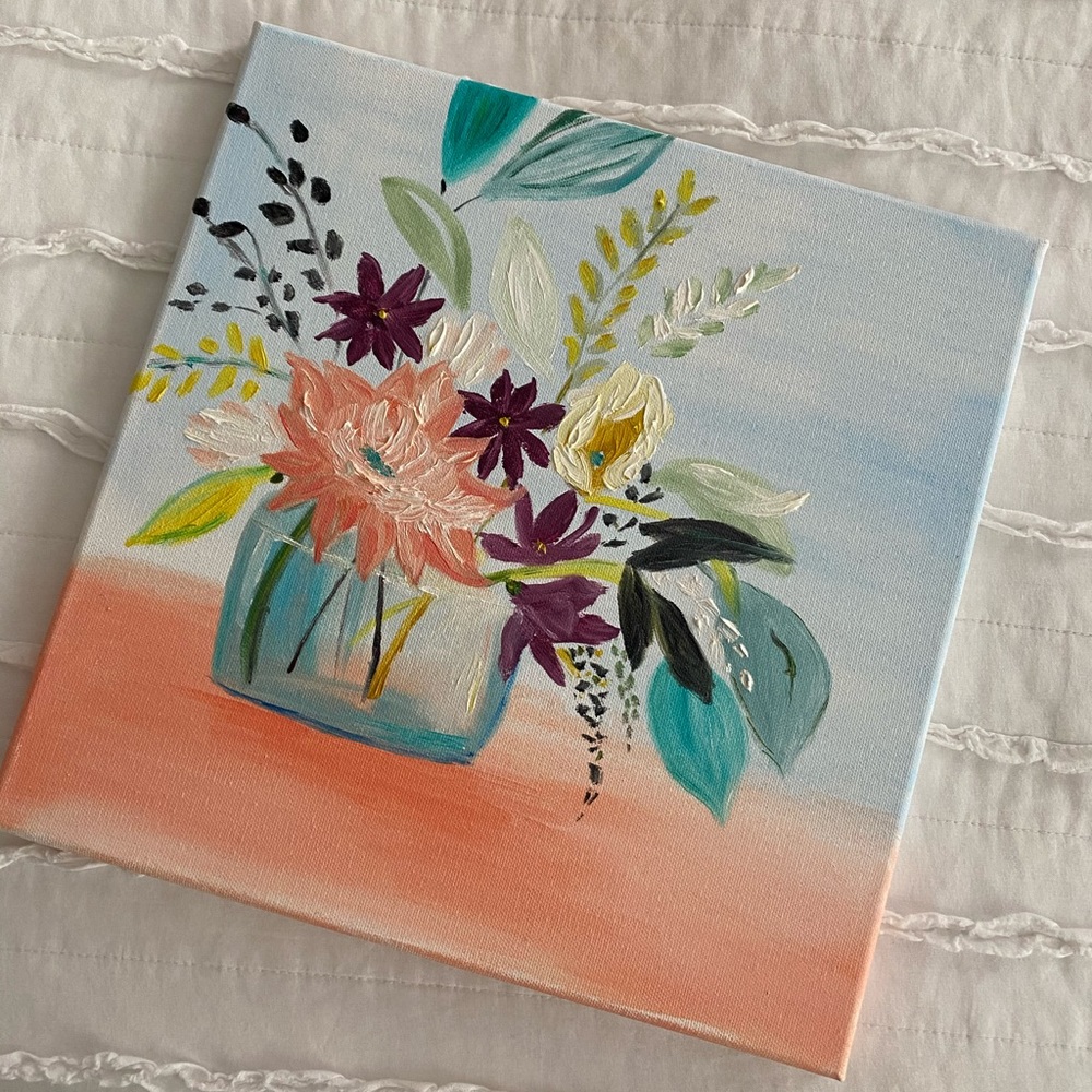 Lovely Hand Painted Oil on Canvas 12x12